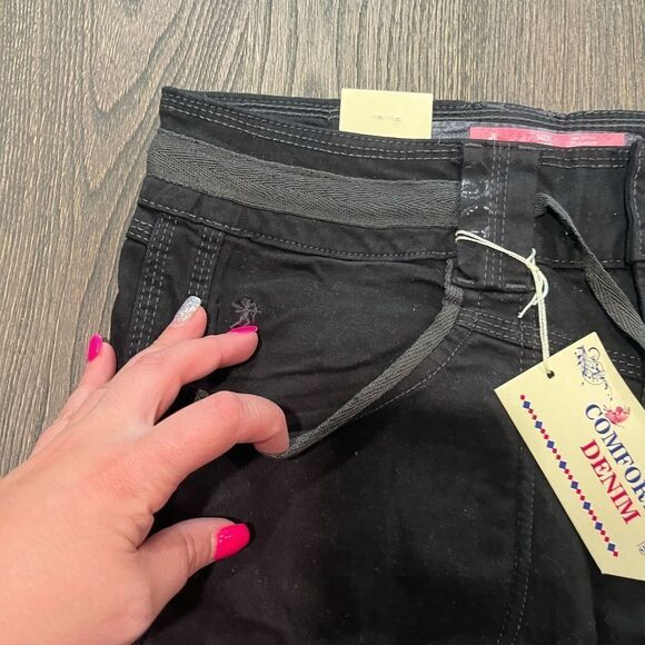 NWT Comfort Denim Mini Skirt Belted Size 9/10 - Picture 4 of 8